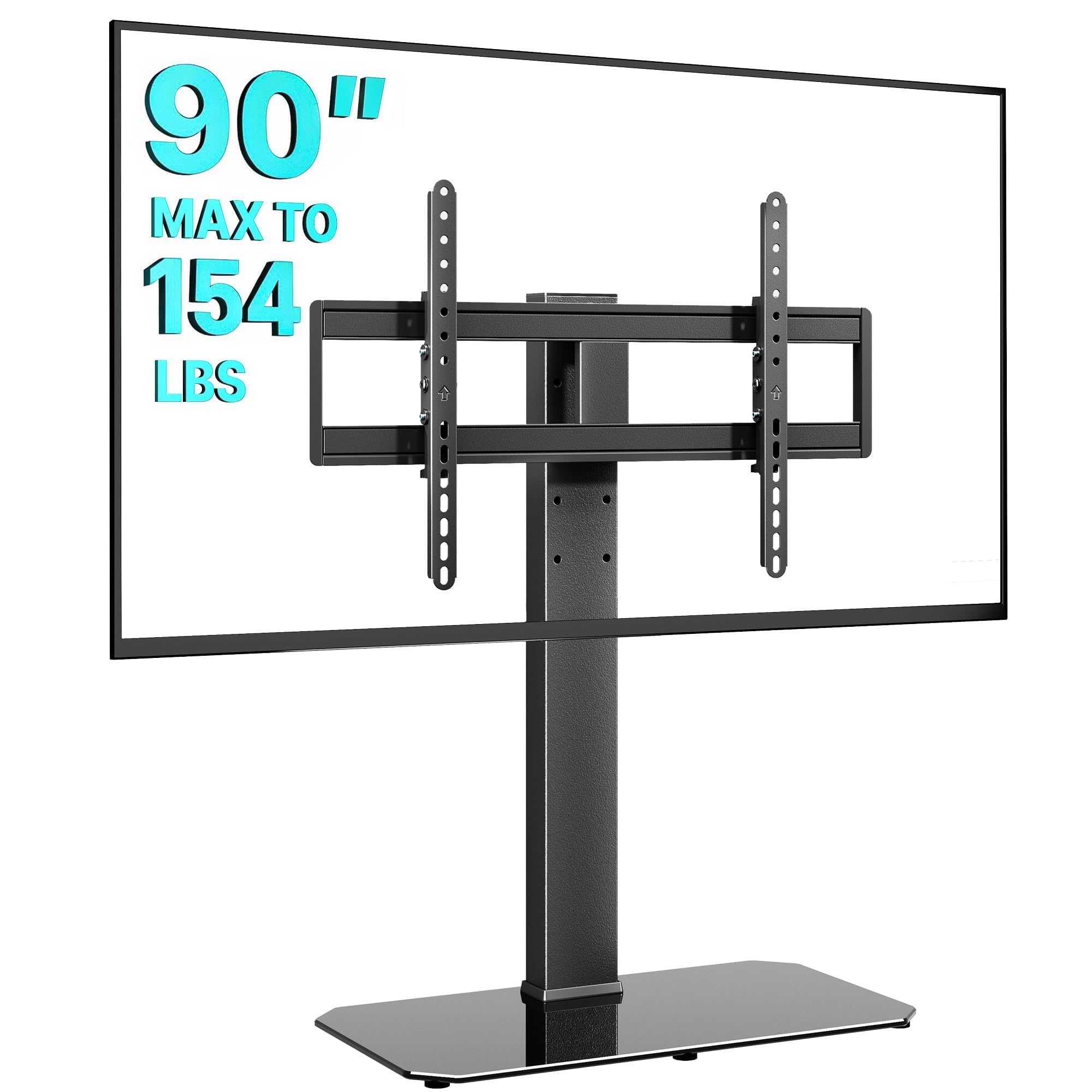 Amazon.com: Pegzone Universal Table Top TV Stand Swivel for 43-90
